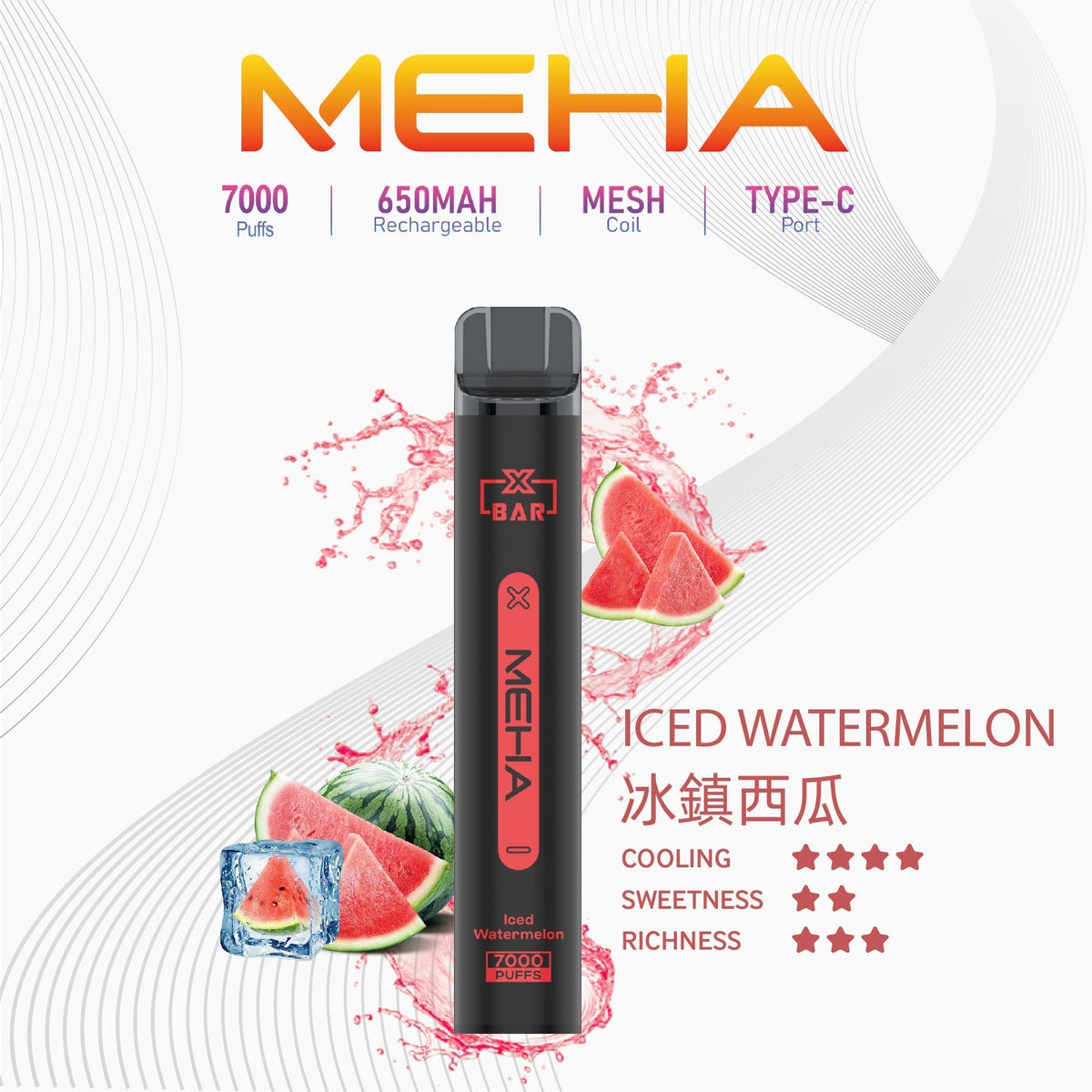 MEHA XBAR小黑條｜7000口